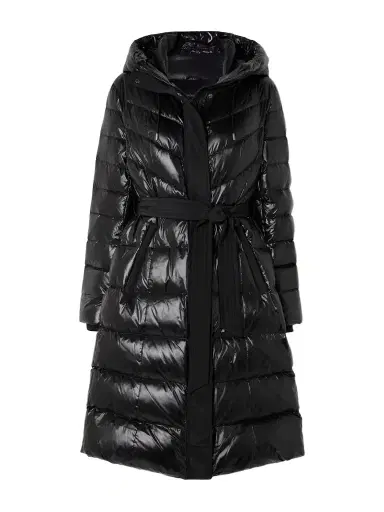 Mackage Coralia Belted Quilted Glossed Recycled-shell Down Coat | Thumbnail 1 Mackage Coralia Belted Quilted Glossed Recycled-shell Down Coat | Thumbnail 1