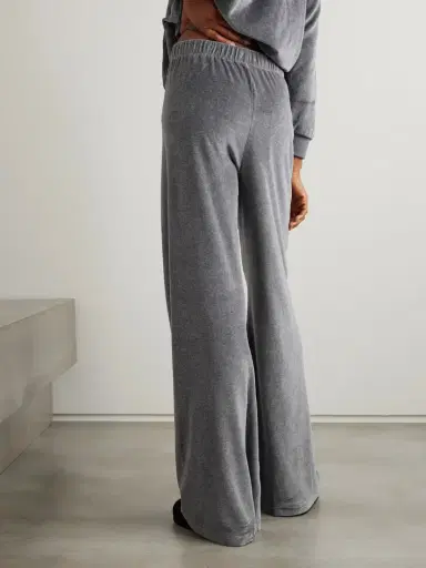 Suzie Kondi Zephyra Cotton-blend Velour Wide-leg Pants | Thumbnail 3 Suzie Kondi Zephyra Cotton-blend Velour Wide-leg Pants | Thumbnail 3