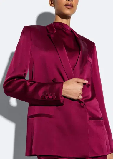 LAPOINTE Satin Blazer | Thumbnail 3 LAPOINTE Satin Blazer | Thumbnail 3