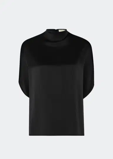 Lapointe Satin Cape Tee | Thumbnail 3 Lapointe Satin Cape Tee | Thumbnail 3