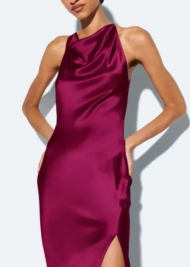 LAPOINTE Satin Halter Gown | Thumbnail 3 LAPOINTE Satin Halter Gown | Thumbnail 3