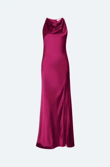LAPOINTE Satin Halter Gown | Thumbnail 4 LAPOINTE Satin Halter Gown | Thumbnail 4