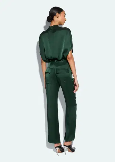 LAPOINTE Satin Tapered Pleated Pant | Thumbnail 2 LAPOINTE Satin Tapered Pleated Pant | Thumbnail 2