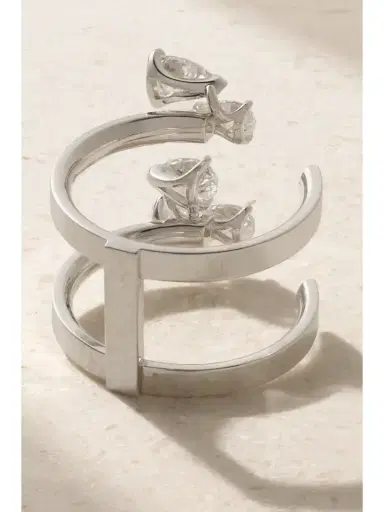 Repossi Serti Sur Vide 18-karat White Gold Diamond Ring | Thumbnail 3 Repossi Serti Sur Vide 18-karat White Gold Diamond Ring | Thumbnail 3