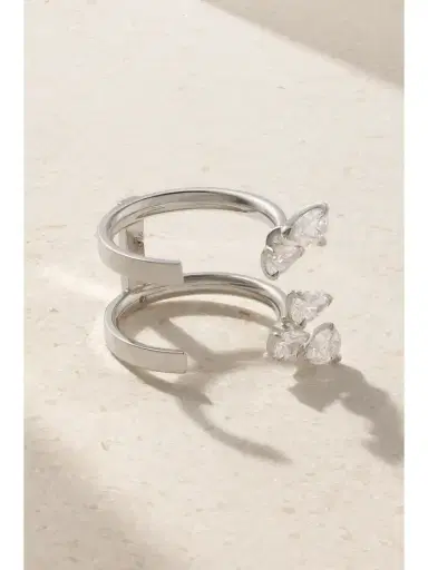 Repossi Serti Sur Vide 18-karat White Gold Diamond Ring | Thumbnail 1 Repossi Serti Sur Vide 18-karat White Gold Diamond Ring | Thumbnail 1