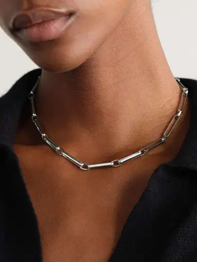 Laura Lombardi Chuisa Rhodium-plated Recycled Necklace | Thumbnail 2 Laura Lombardi Chuisa Rhodium-plated Recycled Necklace | Thumbnail 2