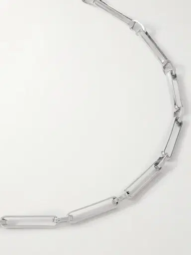 Laura Lombardi Chuisa Rhodium-plated Recycled Necklace | Thumbnail 4 Laura Lombardi Chuisa Rhodium-plated Recycled Necklace | Thumbnail 4