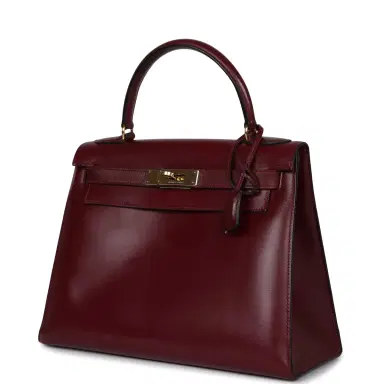 HERMÈS Vintage Hermes Kelly Sellier 28 Rouge H Box Gold Hardware | Thumbnail 3 HERMÈS Vintage Hermes Kelly Sellier 28 Rouge H Box Gold Hardware | Thumbnail 3