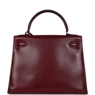 HERMÈS Vintage Hermes Kelly Sellier 28 Rouge H Box Gold Hardware | Thumbnail 5 HERMÈS Vintage Hermes Kelly Sellier 28 Rouge H Box Gold Hardware | Thumbnail 5