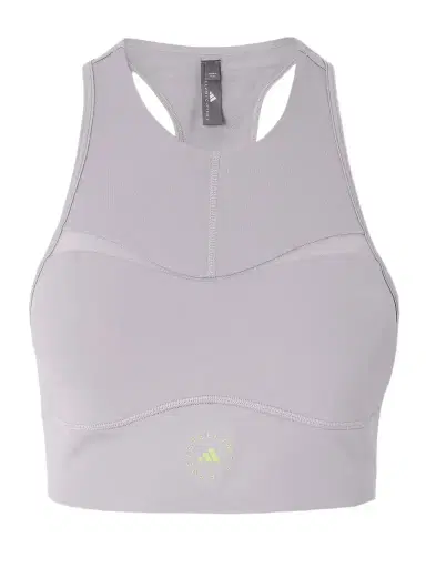 adidas by Stella McCartney Truepurpose Perforated Logo-appliquéd Recycled Stretch-jersey Sports Bra | Thumbnail 1 adidas by Stella McCartney Truepurpose Perforated Logo-appliquéd Recycled Stretch-jersey Sports Bra | Thumbnail 1