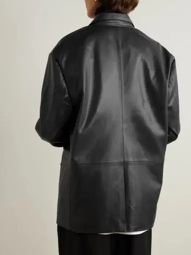 The Frankie Shop Olympia Faux Leather Blazer | Thumbnail 4 The Frankie Shop Olympia Faux Leather Blazer | Thumbnail 4