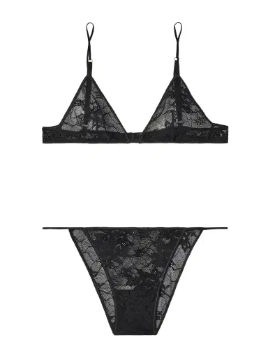 Oséree Stretch-lace Bra And Briefs Set | Thumbnail 1 Oséree Stretch-lace Bra And Briefs Set | Thumbnail 1