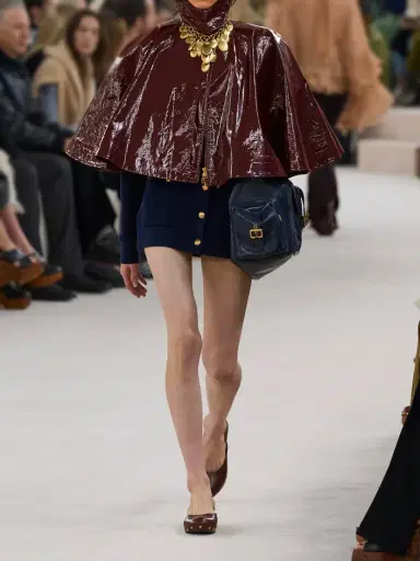 Chloé Coated-cotton Cape | Thumbnail 4 Chloé Coated-cotton Cape | Thumbnail 4