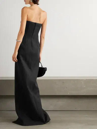 Gucci Strapless Paneled Wool Maxi Dress | Thumbnail 3 Gucci Strapless Paneled Wool Maxi Dress | Thumbnail 3