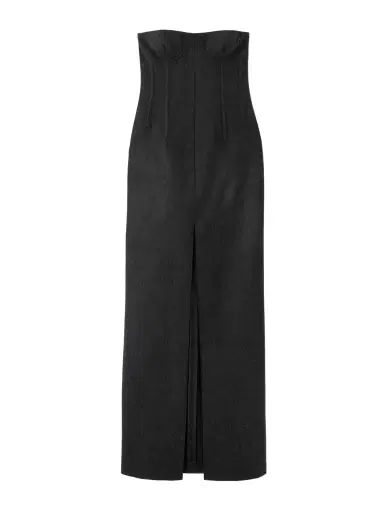 Gucci Strapless Paneled Wool Maxi Dress | Thumbnail 1 Gucci Strapless Paneled Wool Maxi Dress | Thumbnail 1