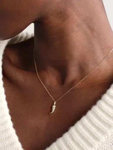 STONE AND STRAND By The Horns 10-karat Gold Diamond Pendant | Thumbnail 2 STONE AND STRAND By The Horns 10-karat Gold Diamond Pendant | Thumbnail 2