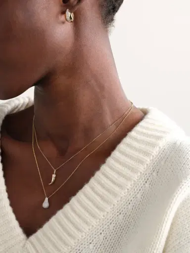 STONE AND STRAND By The Horns 10-karat Gold Diamond Pendant | Thumbnail 4 STONE AND STRAND By The Horns 10-karat Gold Diamond Pendant | Thumbnail 4