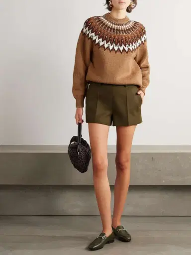 Gucci Crystal-embellished Fair Isle Wool-blend Sweater | Thumbnail 2 Gucci Crystal-embellished Fair Isle Wool-blend Sweater | Thumbnail 2