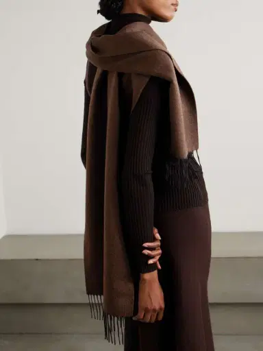 Gabriela Hearst Blaine Fringed Silk And Cashmere-blend Scarf | Thumbnail 2 Gabriela Hearst Blaine Fringed Silk And Cashmere-blend Scarf | Thumbnail 2
