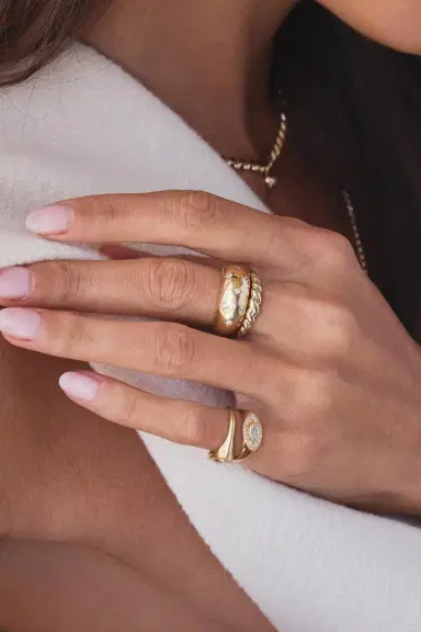 Zoë Chicco Scattered Star Set Diamond Medium Aura Ring | Thumbnail 2 Zoë Chicco Scattered Star Set Diamond Medium Aura Ring | Thumbnail 2