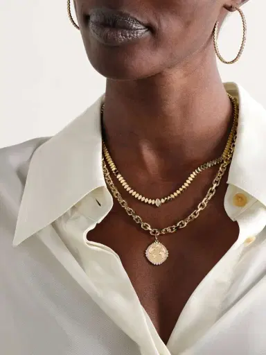 Sydney Evan World Traveler 14-karat Gold Diamond Necklace | Thumbnail 5 Sydney Evan World Traveler 14-karat Gold Diamond Necklace | Thumbnail 5