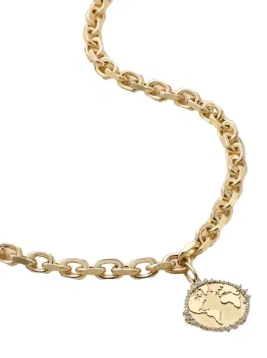 Sydney Evan World Traveler 14-karat Gold Diamond Necklace | Thumbnail 1 Sydney Evan World Traveler 14-karat Gold Diamond Necklace | Thumbnail 1