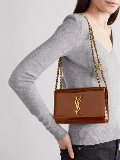 Saint Laurent Kate Small Patent-leather Shoulder Bag | Thumbnail 2 Saint Laurent Kate Small Patent-leather Shoulder Bag | Thumbnail 2