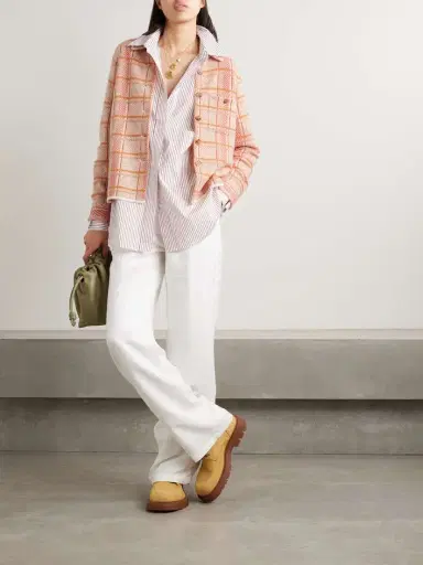 Guest In Residence Dylan Checked Cashmere Jacket | Thumbnail 2 Guest In Residence Dylan Checked Cashmere Jacket | Thumbnail 2