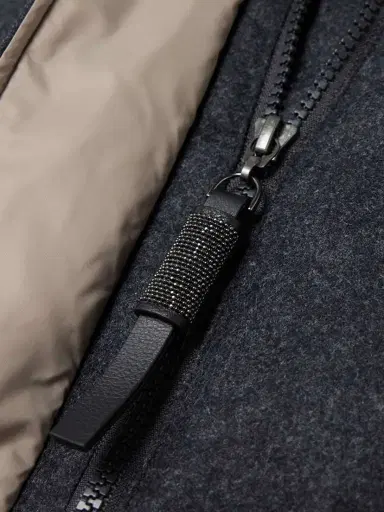 Brunello Cucinelli Hooded Faux Fur-trimmed Quilted Wool Down Coat | Thumbnail 5 Brunello Cucinelli Hooded Faux Fur-trimmed Quilted Wool Down Coat | Thumbnail 5
