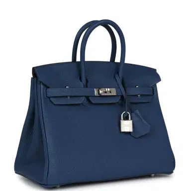 HERMÈS Hermes Birkin 25 Deep Bleu Verso Togo Palladium Hardware | Thumbnail 2 HERMÈS Hermes Birkin 25 Deep Bleu Verso Togo Palladium Hardware | Thumbnail 2