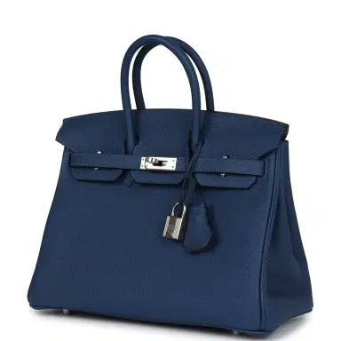 HERMÈS Hermes Birkin 25 Deep Bleu Verso Togo Palladium Hardware | Thumbnail 3 HERMÈS Hermes Birkin 25 Deep Bleu Verso Togo Palladium Hardware | Thumbnail 3