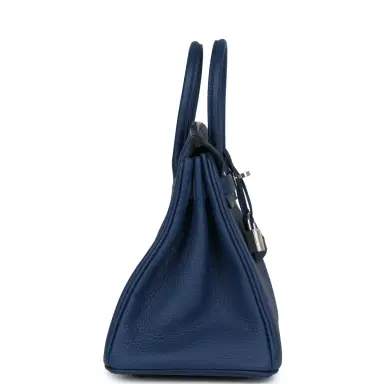 HERMÈS Hermes Birkin 25 Deep Bleu Verso Togo Palladium Hardware | Thumbnail 4 HERMÈS Hermes Birkin 25 Deep Bleu Verso Togo Palladium Hardware | Thumbnail 4