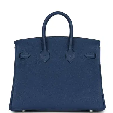 HERMÈS Hermes Birkin 25 Deep Bleu Verso Togo Palladium Hardware | Thumbnail 5 HERMÈS Hermes Birkin 25 Deep Bleu Verso Togo Palladium Hardware | Thumbnail 5