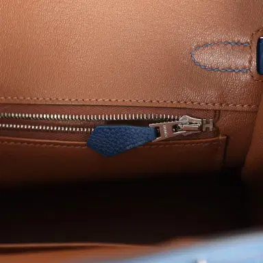 HERMÈS Hermes Birkin 25 Deep Bleu Verso Togo Palladium Hardware | Thumbnail 9 HERMÈS Hermes Birkin 25 Deep Bleu Verso Togo Palladium Hardware | Thumbnail 9