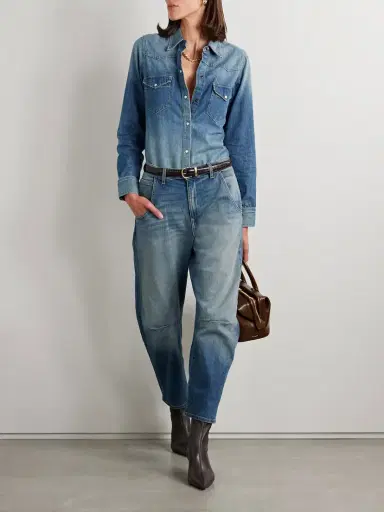 Nili Lotan Emerson Mid-rise Barrel-leg Jeans | Thumbnail 2 Nili Lotan Emerson Mid-rise Barrel-leg Jeans | Thumbnail 2