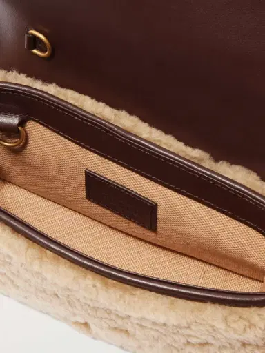 Gucci Gg Marmont 2.0 Supermini Leather-trimmed Matelassé Shearling Shoulder Bag | Thumbnail 5 Gucci Gg Marmont 2.0 Supermini Leather-trimmed Matelassé Shearling Shoulder Bag | Thumbnail 5