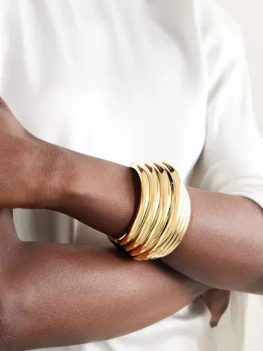 Aquazzura Alex Gold-tone Cuff | Thumbnail 2 Aquazzura Alex Gold-tone Cuff | Thumbnail 2