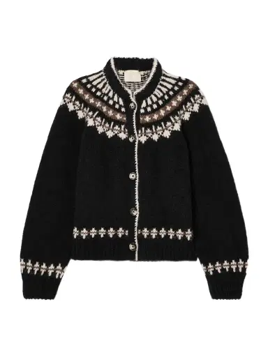 DÔEN Clarke Fair Isle Knitted Cardigan - x large | Thumbnail 1 DÔEN Clarke Fair Isle Knitted Cardigan - x large | Thumbnail 1