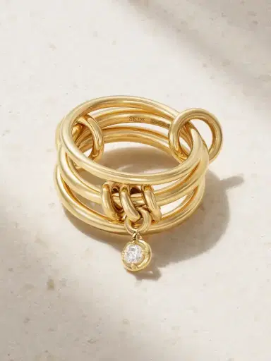 Spinelli Kilcollin Piera Set Of Three 18-karat Gold Diamond Rings | Thumbnail 1 Spinelli Kilcollin Piera Set Of Three 18-karat Gold Diamond Rings | Thumbnail 1