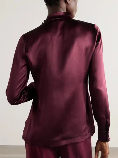 Gabriela Hearst Marcelina Silk-satin Blouse | Thumbnail 3 Gabriela Hearst Marcelina Silk-satin Blouse | Thumbnail 3