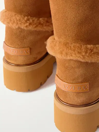 Aquazzura Teddi Shearling-trimmed Suede Ankle Boots | Thumbnail 4 Aquazzura Teddi Shearling-trimmed Suede Ankle Boots | Thumbnail 4