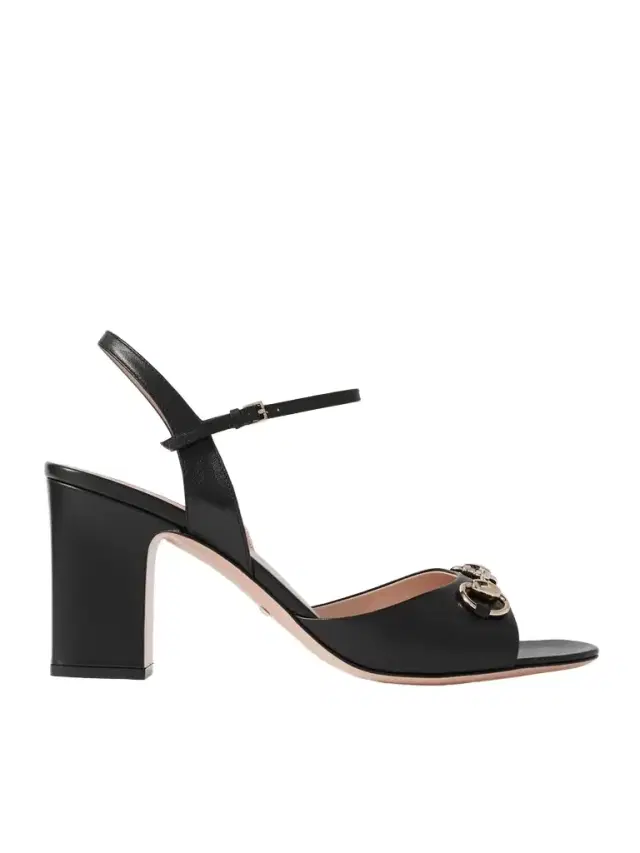 Lady Horsebit-detailed Leather Sandals Lady Horsebit-detailed Leather Sandals