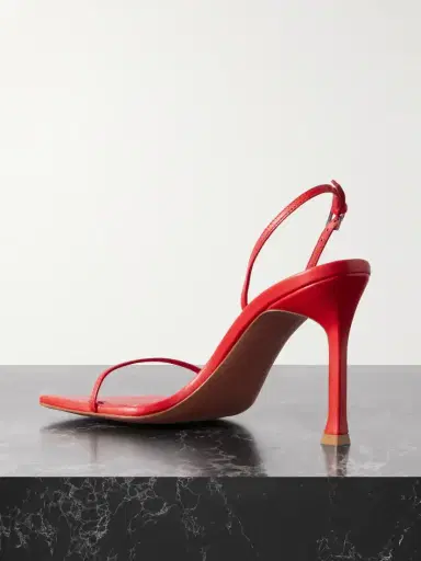 Amina Muaddi Maya Leather Sandals | Thumbnail 3 Amina Muaddi Maya Leather Sandals | Thumbnail 3