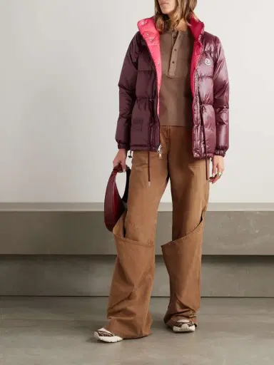 Moncler Verone Reversible Twill-jacquard Trimmed Quilted Shell Down Jacket | Thumbnail 2 Moncler Verone Reversible Twill-jacquard Trimmed Quilted Shell Down Jacket | Thumbnail 2