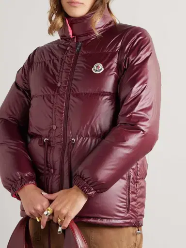 Moncler Verone Reversible Twill-jacquard Trimmed Quilted Shell Down Jacket | Thumbnail 3 Moncler Verone Reversible Twill-jacquard Trimmed Quilted Shell Down Jacket | Thumbnail 3