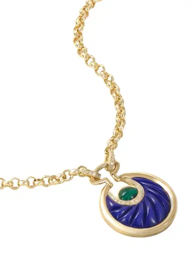 L’Atelier Nawbar Circus Moon Big 18-karat Gold Multi-stone Necklace | Thumbnail 1 L’Atelier Nawbar Circus Moon Big 18-karat Gold Multi-stone Necklace | Thumbnail 1