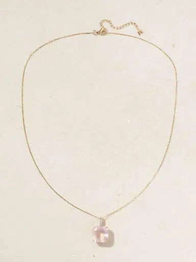 Mateo 14-karat Gold, Topaz And Diamond Necklace | Thumbnail 4 Mateo 14-karat Gold, Topaz And Diamond Necklace | Thumbnail 4