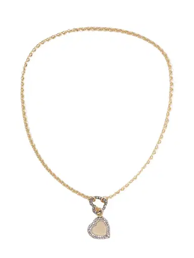 Lucy Delius Chubby Love Belcher 14-karat Gold, Rhodium-plated And Diamond Necklace | Thumbnail 1 Lucy Delius Chubby Love Belcher 14-karat Gold, Rhodium-plated And Diamond Necklace | Thumbnail 1