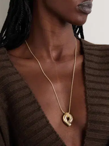 TABAYER Oera Large 18-karat Gold Diamond Necklace | Thumbnail 2 TABAYER Oera Large 18-karat Gold Diamond Necklace | Thumbnail 2