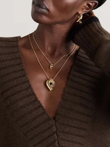 TABAYER Oera Large 18-karat Gold Diamond Necklace | Thumbnail 5 TABAYER Oera Large 18-karat Gold Diamond Necklace | Thumbnail 5